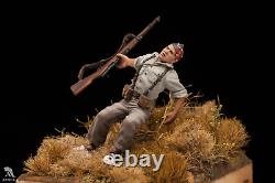 The Falling Soldier at Spanish Civil War v1 54mm Painted Toy Soldier Museum