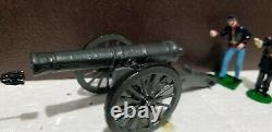 The Redoubt Toy Soldiers American Civil War Union Siege Gun & Crew Boxed RARE