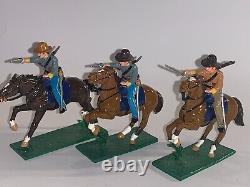 Trophy The American CIVIL War Acw 16 E 3 X Confederate Troopers On Horse