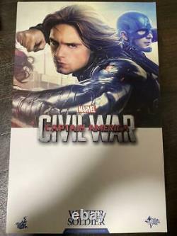 Used HOT TOYS MMS351 1/6 Civil War Winter Soldier Bucky Captain America 3