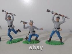 Vintage CIVIL WAR Plastic Toy Soldiers Lot 3 Nardi Uruguay Variant 1960's