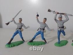 Vintage CIVIL WAR Plastic Toy Soldiers Lot 3 Nardi Uruguay Variant 1960's