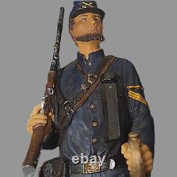 Vintage CIVIL WAR UNION SOLDIER OFFICER 20 FIGURINE STATUE