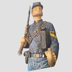 Vintage CIVIL WAR UNION SOLDIER OFFICER 20 FIGURINE STATUE
