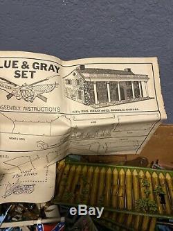 Vintage Marx Sears Heritage Blue and the Gray Civil War PlaySet in Original Box