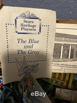 Vintage Marx Sears Heritage Blue and the Gray Civil War PlaySet in Original Box
