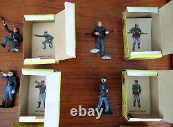 Vintage Marx Warriors of the World Lot of 6 Civil War Union Soldiers Mike Burns