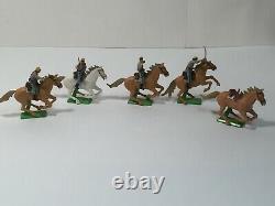 Vintage Rare Britains Deetail Civil War Confederate Cavalry Mounted Figurines