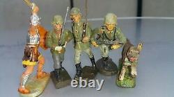 Vintage Russian Revolution Soldiers Lot CIVIL War Set Toys Plastic Ussr Cccp