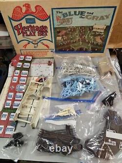 Vintage Sears Heritage Play Set The Blue And The Gray CIVIL War Toy Soldiers