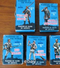 Vintage Warriors of the World Lot of 4 Civil War Confederate Soldiers Longstreet