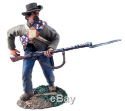 WBritains 31090 Confederate Infantry Reaching For Cartridge No 1 Civil War