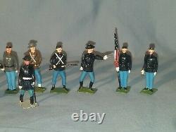 W. Britain, American Civil War 1862, Lead Federate Infantry, 17 Pcs. With Box