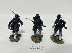 W. Britain American Civil War Regiments Union Iron Brigade Charging 3 Figures