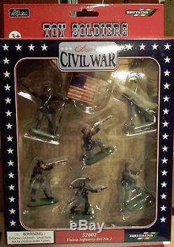W Britain American Civil War Super Deetail Figures, Union Infantry Set No 1 52002