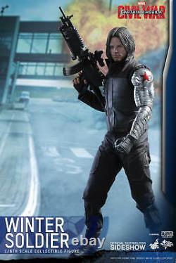 Winter Soldier 1/6 Scale Figure Hot Toys Captain America Civil War Sideshow NIB